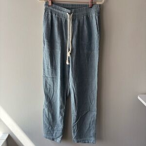 Faherty Drawstring Pants Sz S NWT denim Light blue